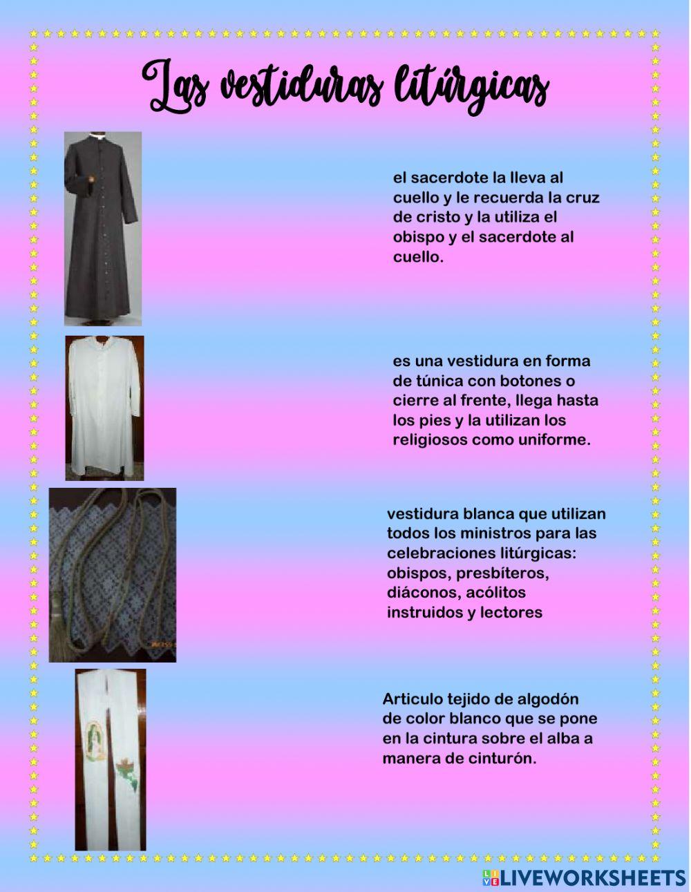 Vestiduras liturgicas