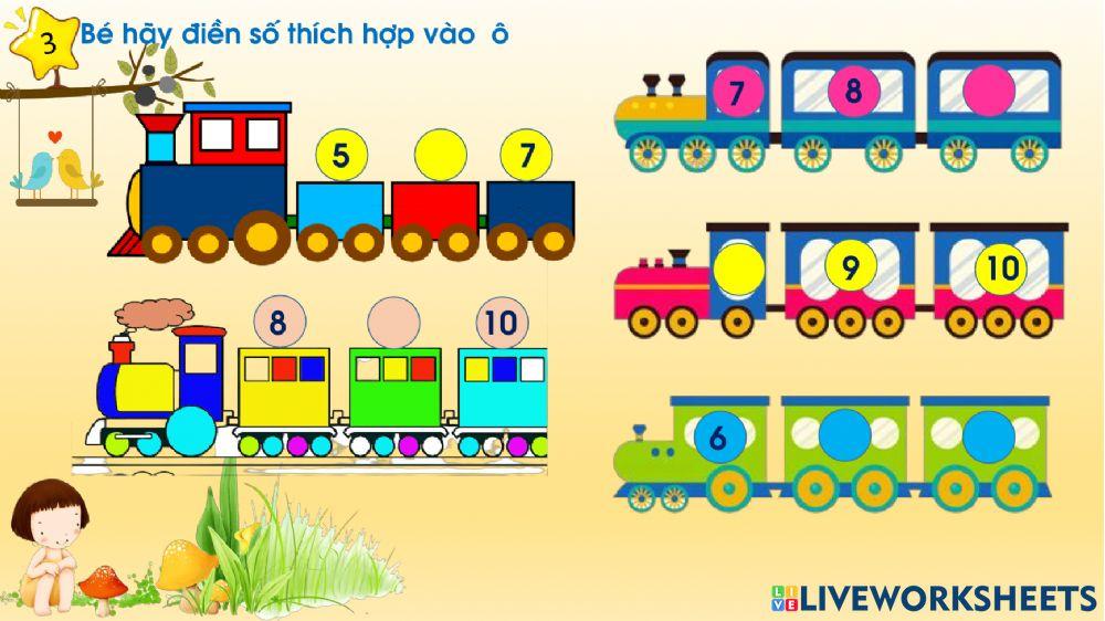 Ôn số lượng trong phạm vi 10