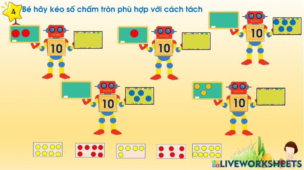 Ôn số lượng trong phạm vi 10