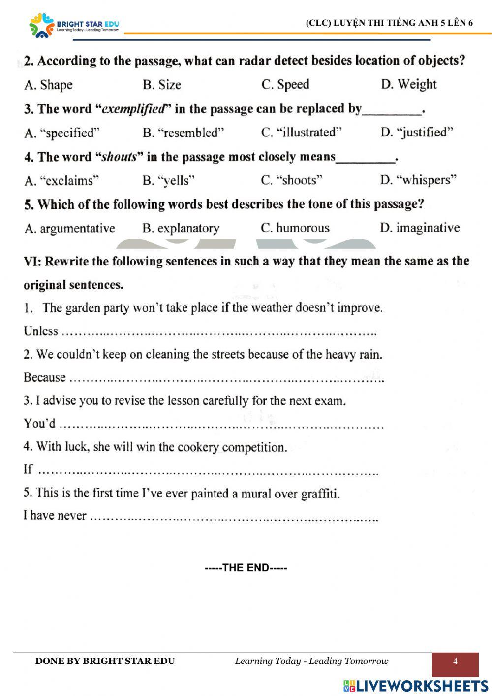 (CLC) De so 2. Cau giay