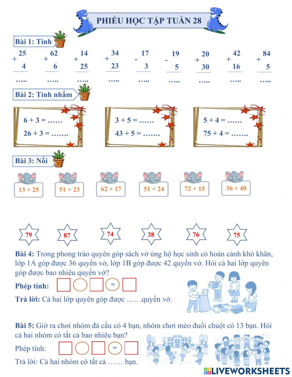 Bài tập cuối tuần 28