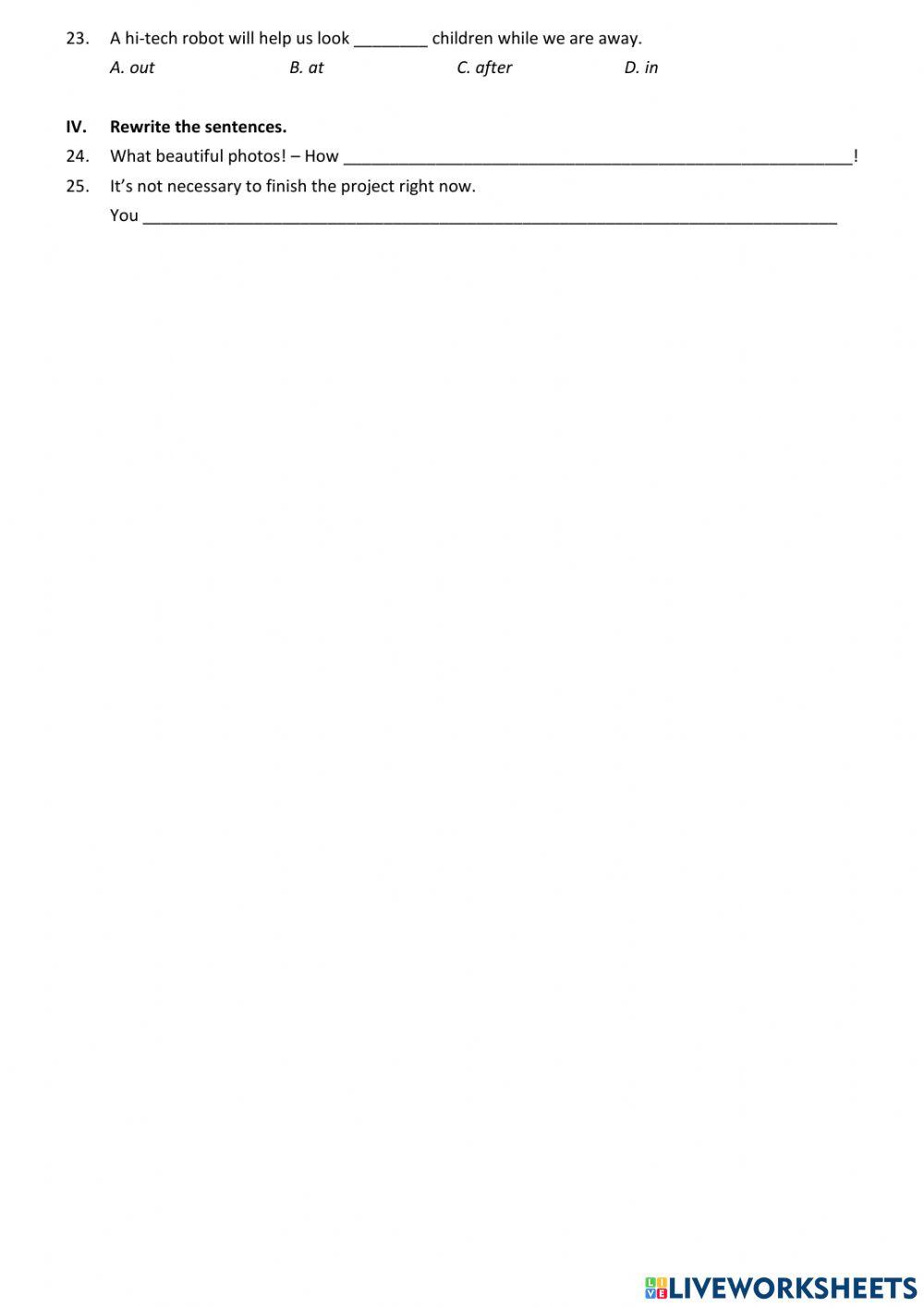 E9 - FT - Unit test 10 - kho hon