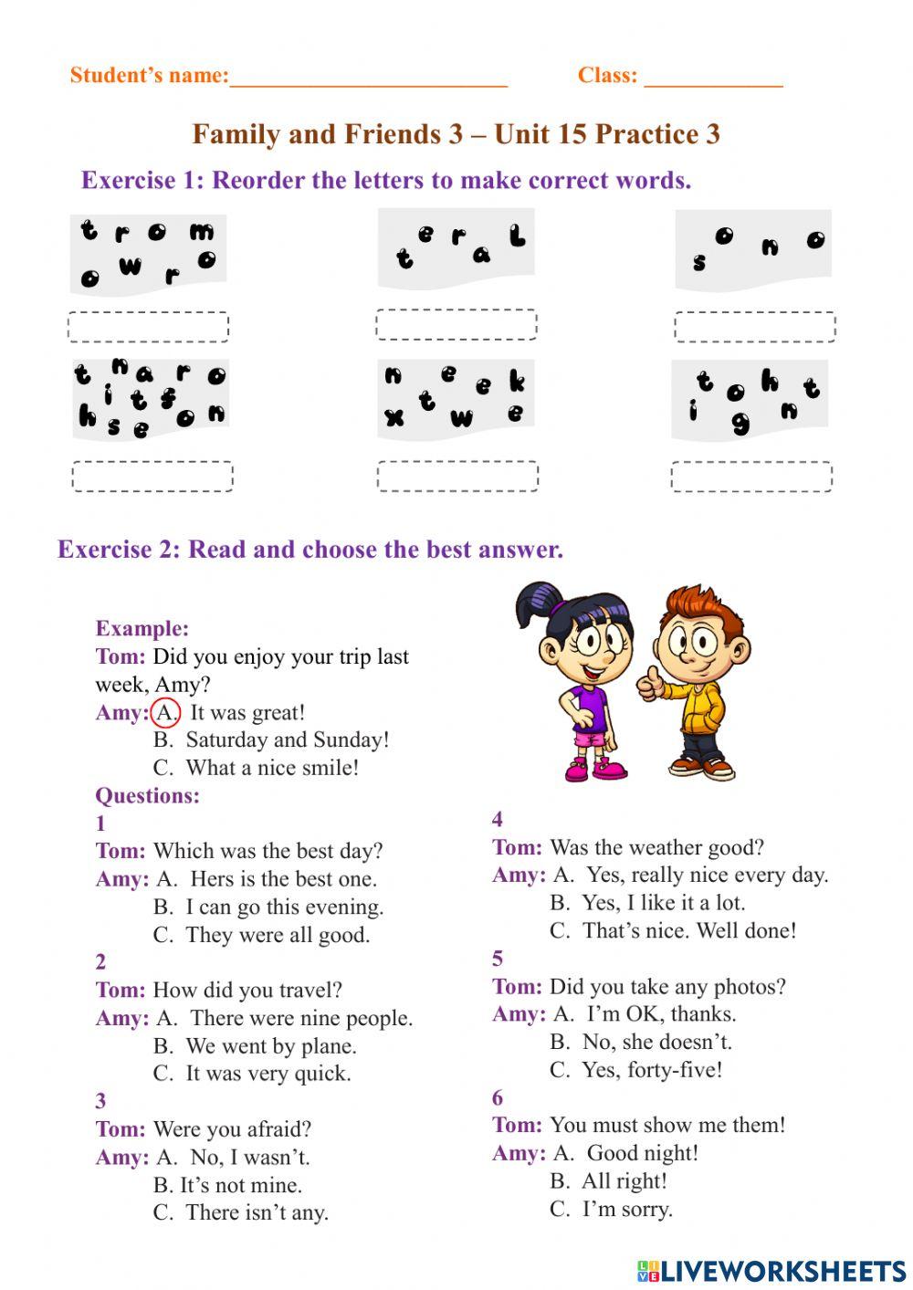 FF3 - Unit 15 - Practice 4