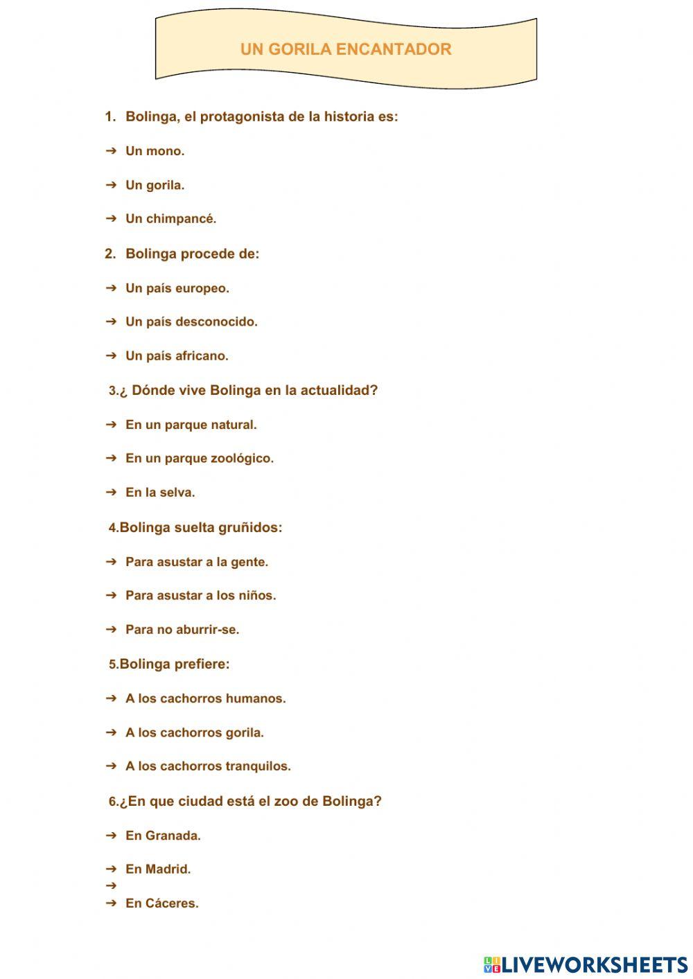 Un gorila encantador