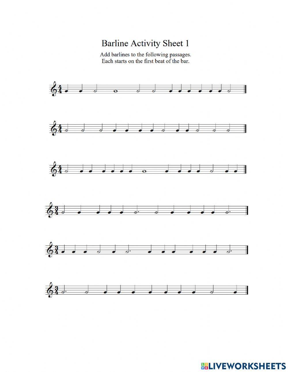 Music Theory - Barlines