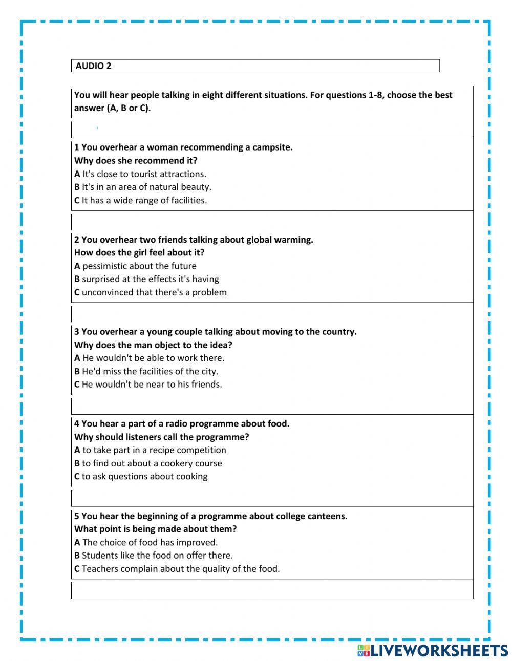 Final test english b1a emas