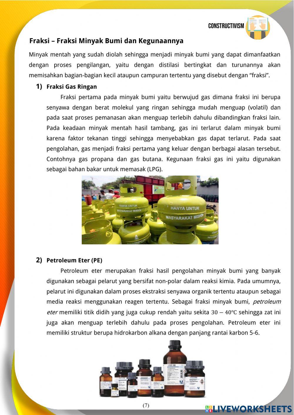 E-LKPD Minyak bumi Berbasis CTL