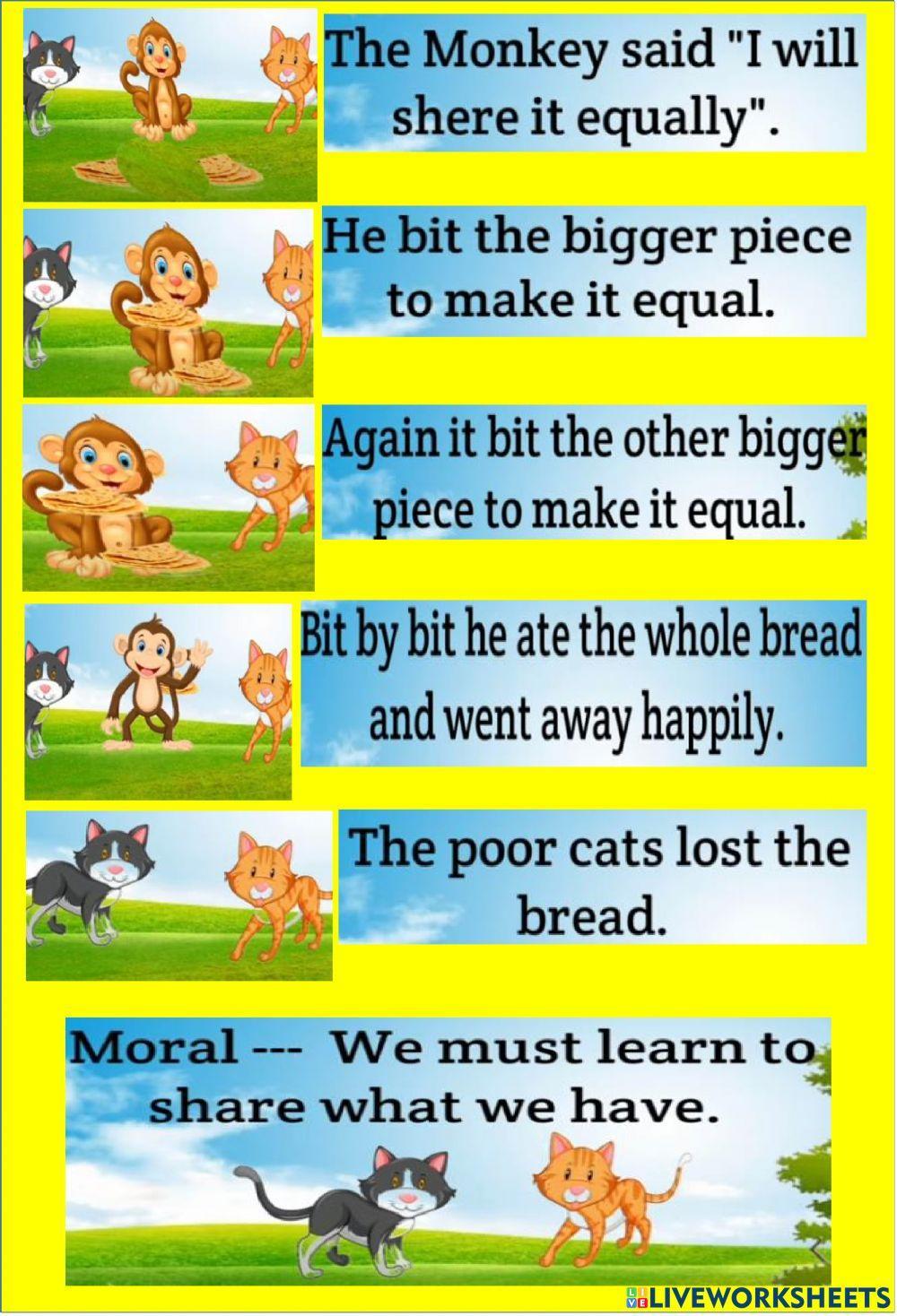 The two cats and the monkey