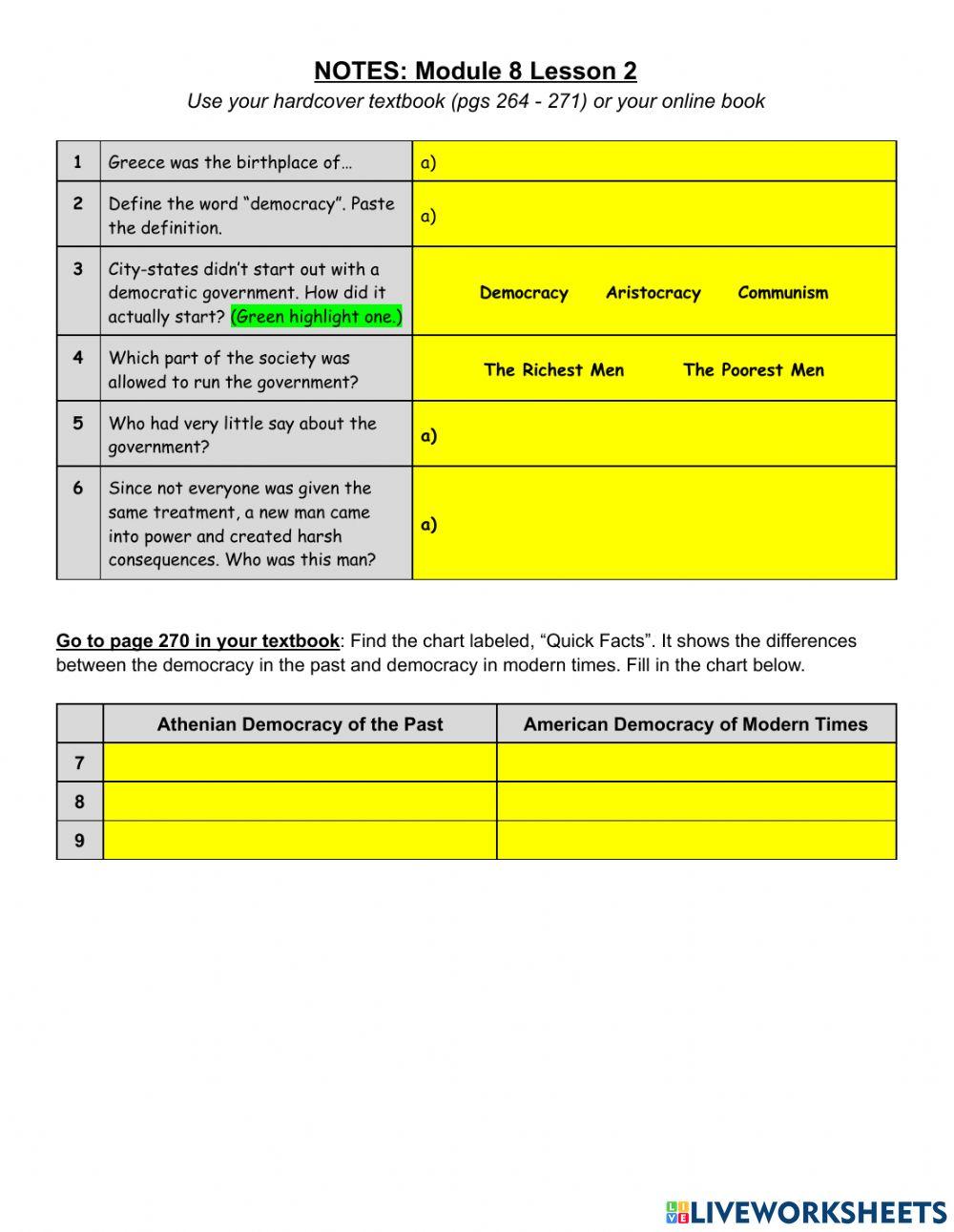 HMH Module 8 Lesson 2 | Kim Andreas | Live Worksheets