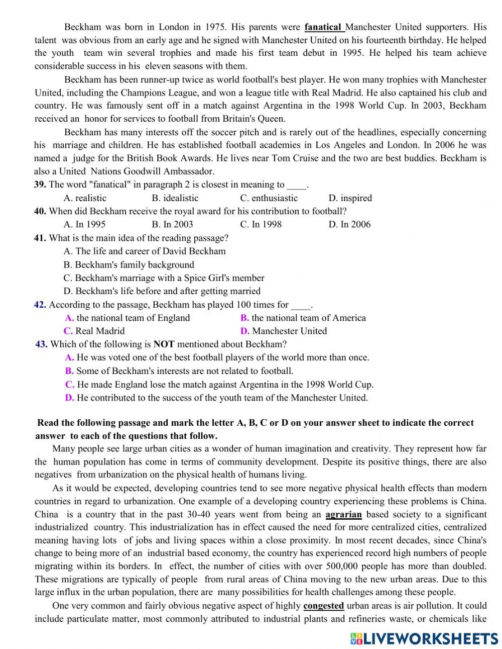 Lttn PRACTICE TEST 32