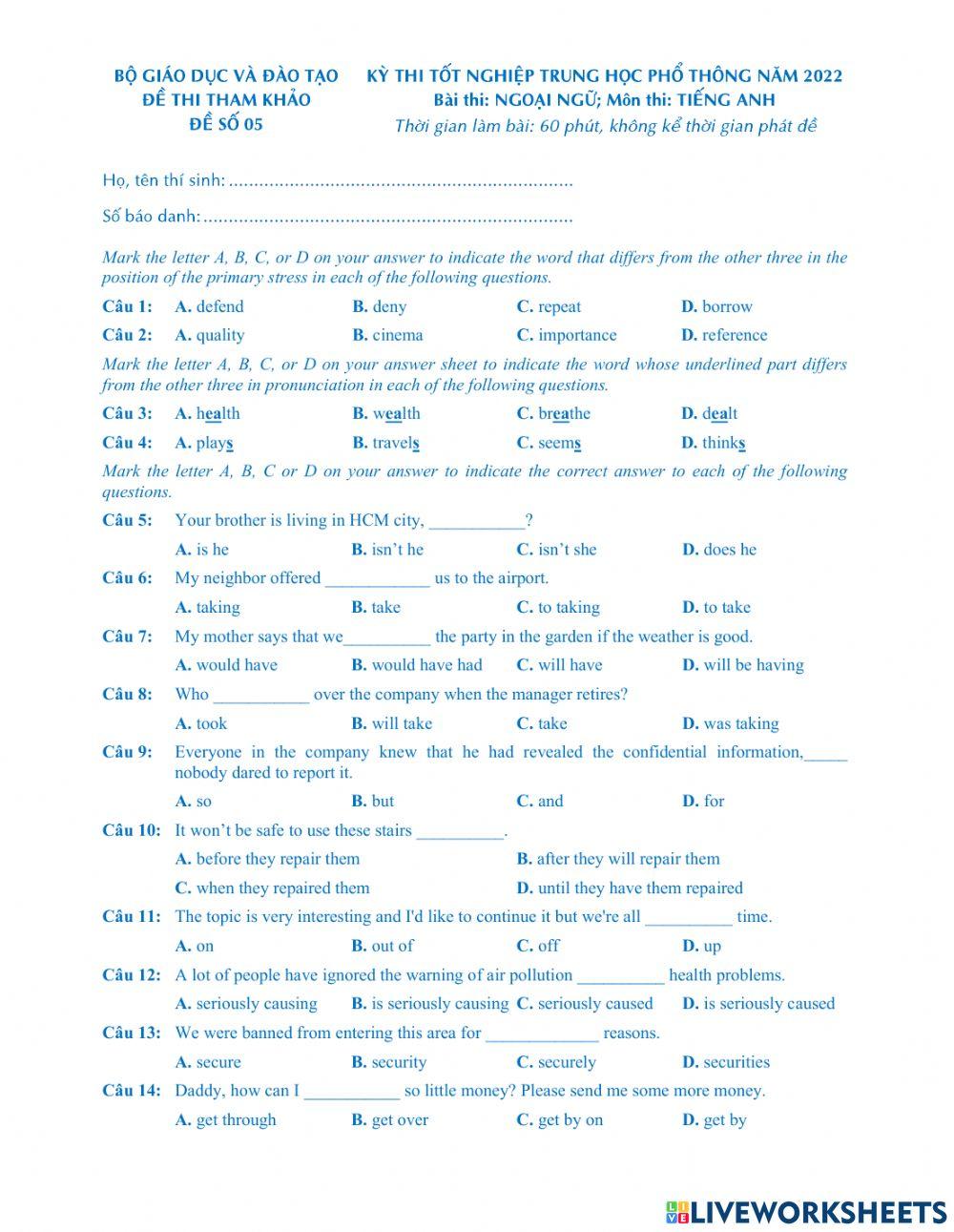 MSE-2022-Đề thi thử số 05