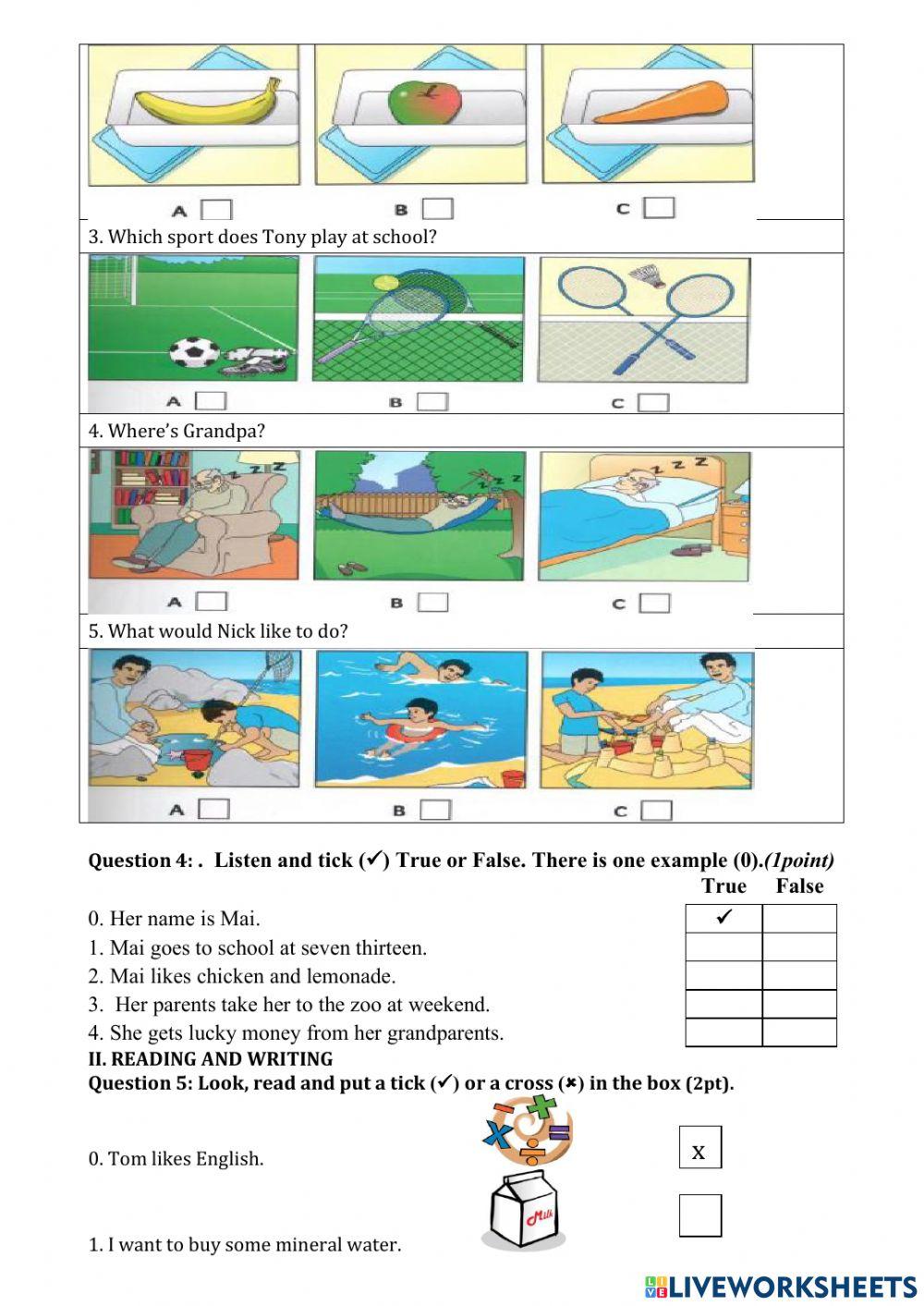 G4 SAMPLE FINAL TEST 2 Kiều Thị Minh Loan Live