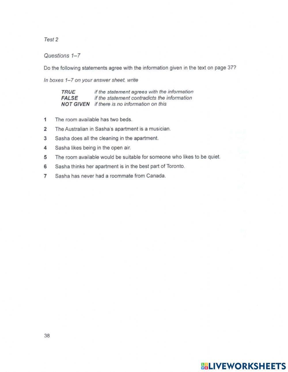 General Training - Cambridge 13- Test 2 - Part 1