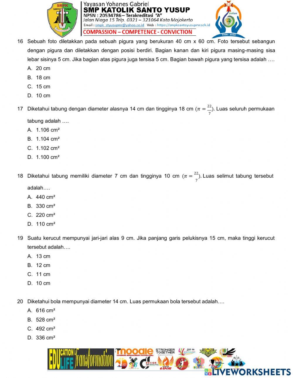 LAT US MAT MATERI KELAS IX