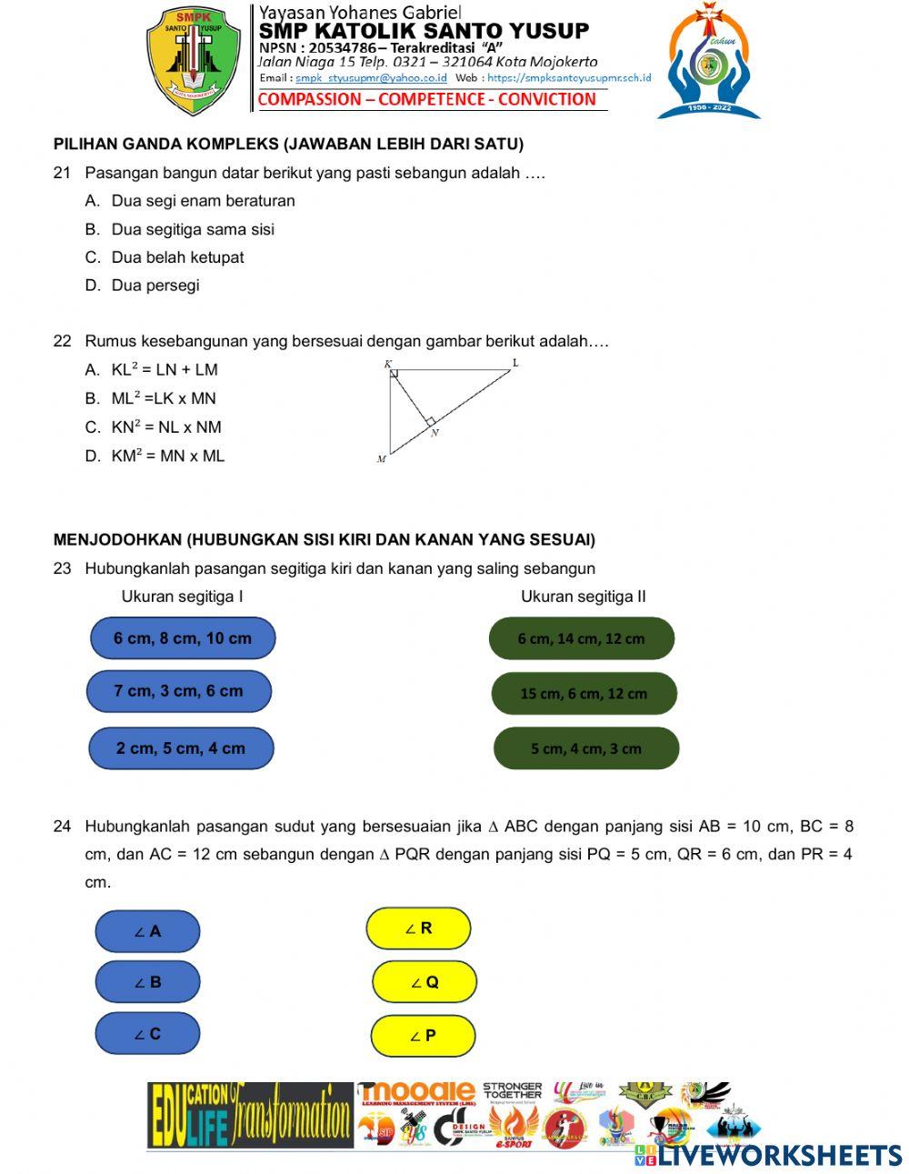 LAT US MAT MATERI KELAS IX