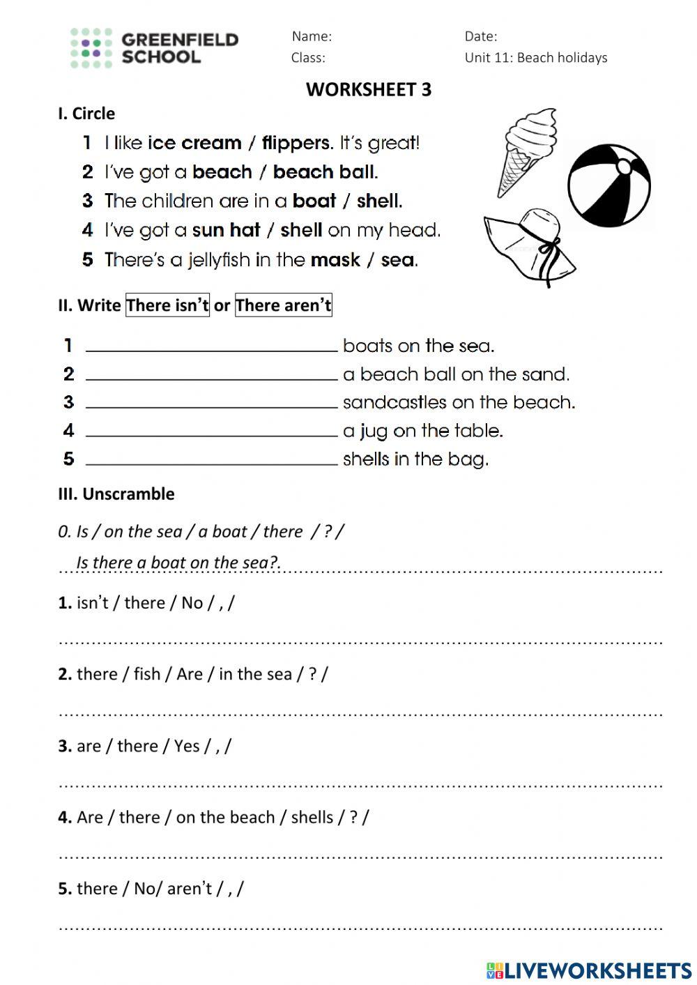 Unit 11. WORKSHEET 3