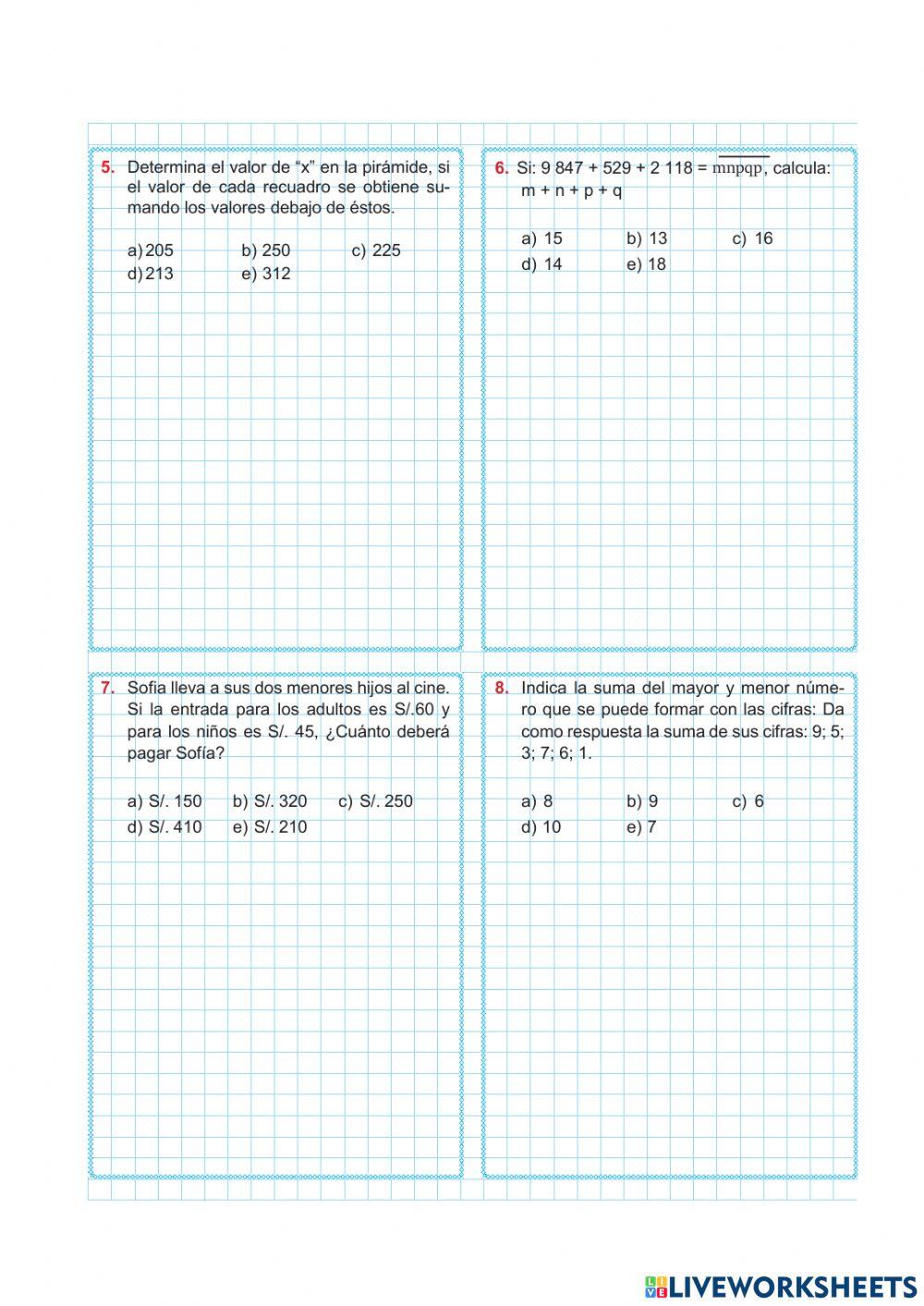 Adición de Números Naturales