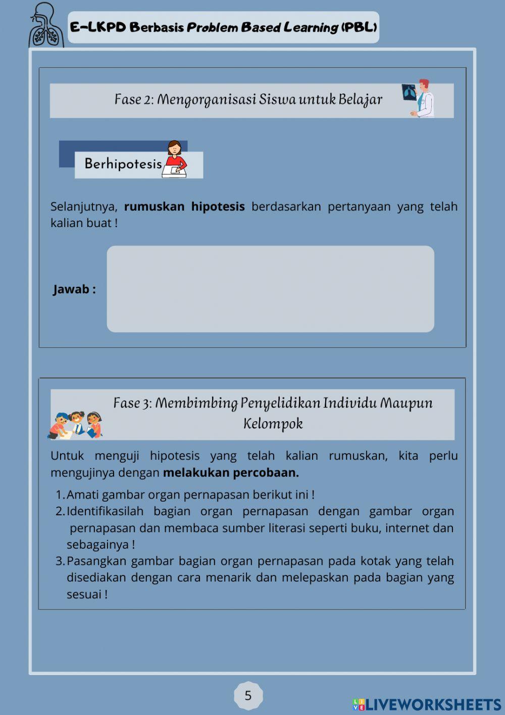 E-LKPD Sistem Pernapasan Bagian 1