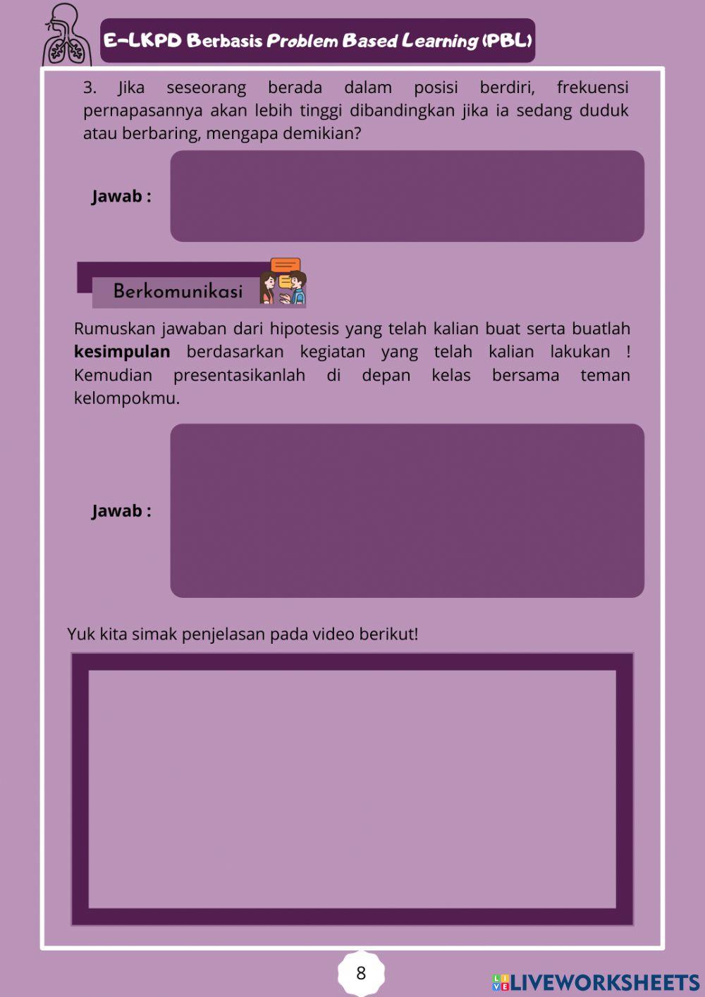 E-LKPD Sistem Pernapasan Bagian 2