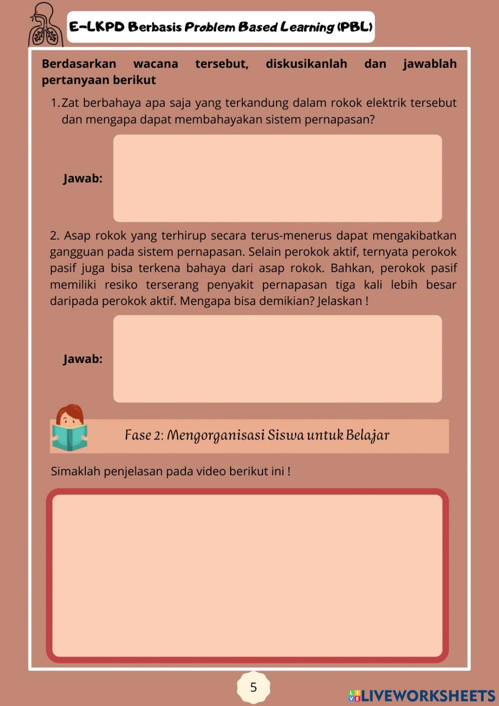 E-LKPD Sistem Pernapasan Bagian 3