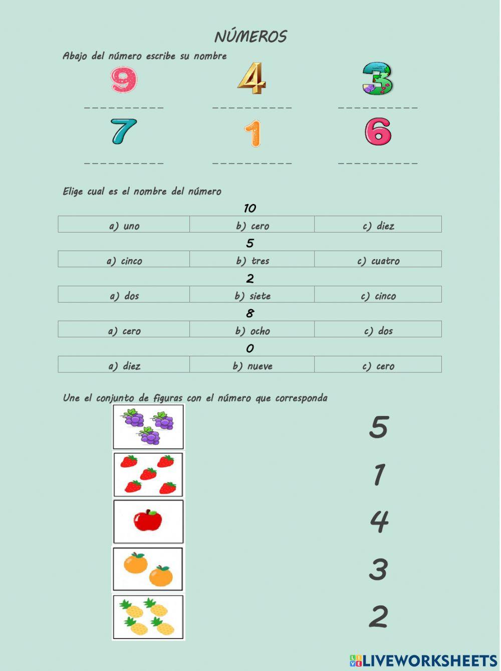 Números del 1 al 10