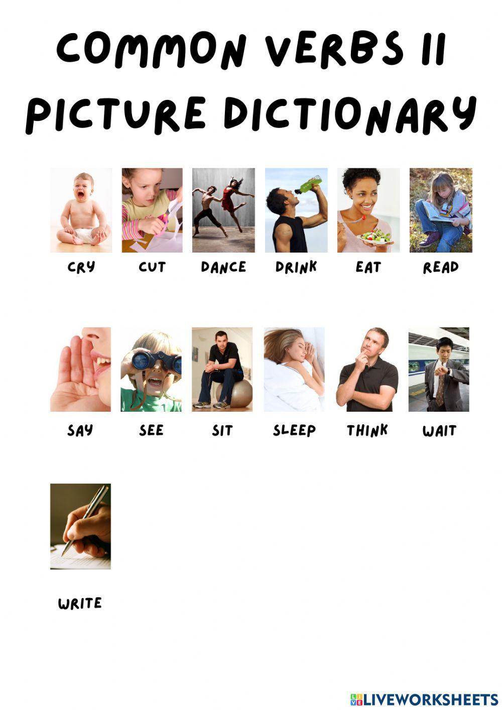 Common verbs II Picture dictionary