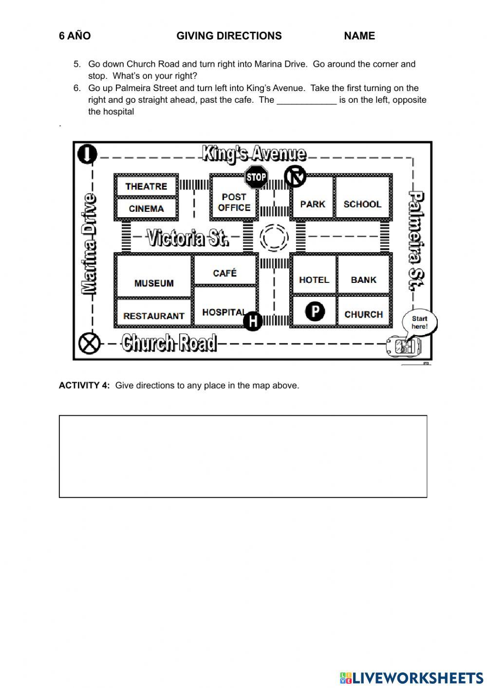(7) giving directions