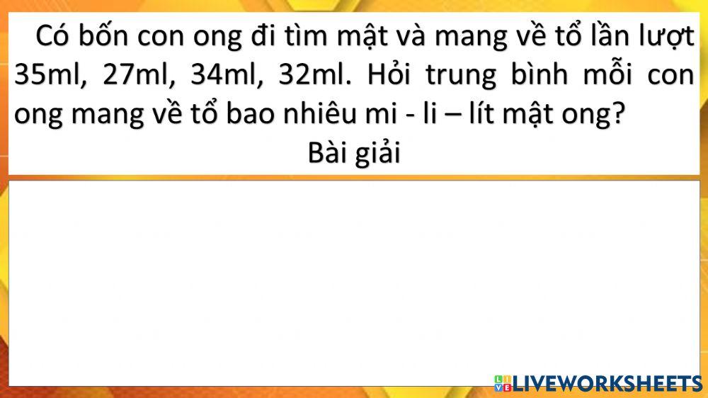 Toán trung bình cộng