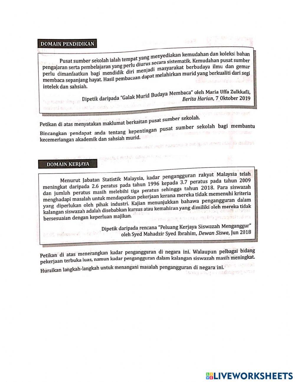 Penulisan  Menengah Atas