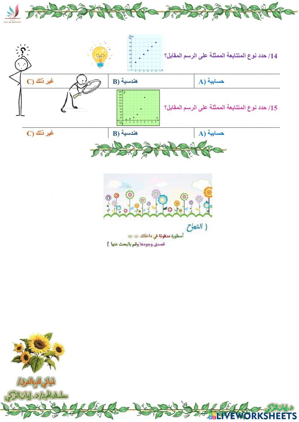 المتتابعات بوصفها دوال