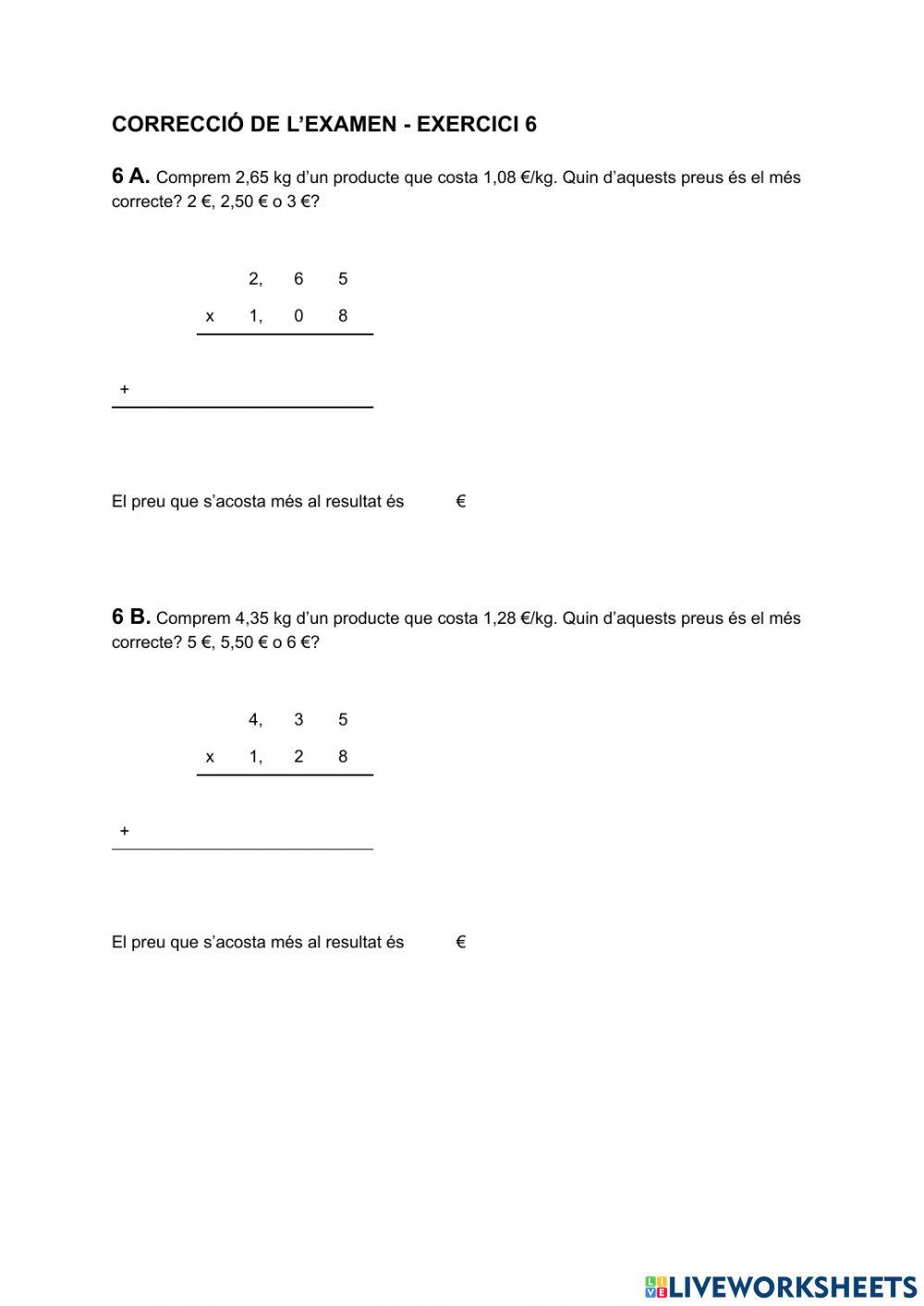 Correcció Examen Exercici 6