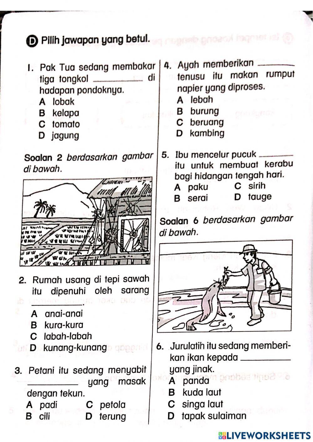 Isi tempat kosong tahap 1