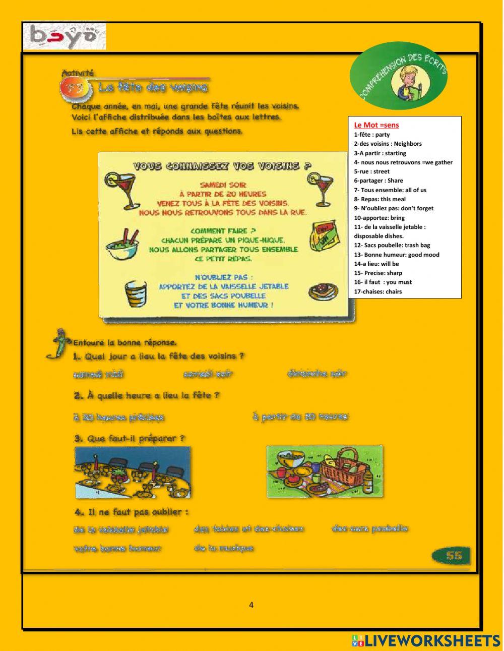 Lieux de vie et evenements culturels