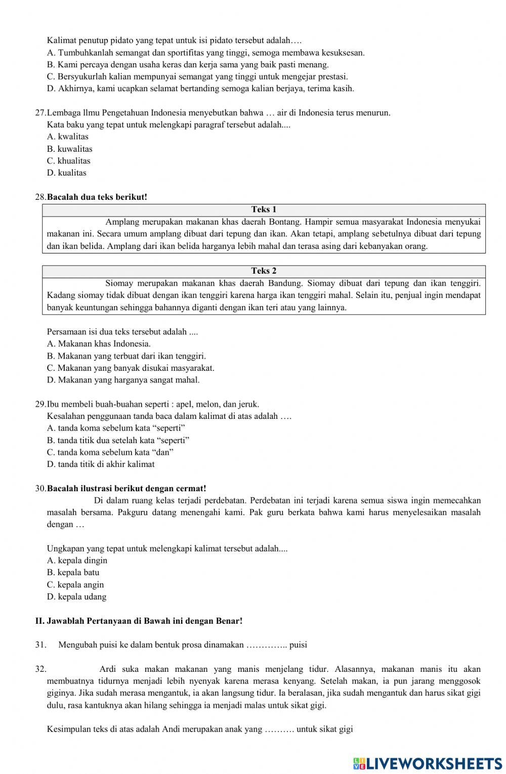 Try out bahasa indonesia