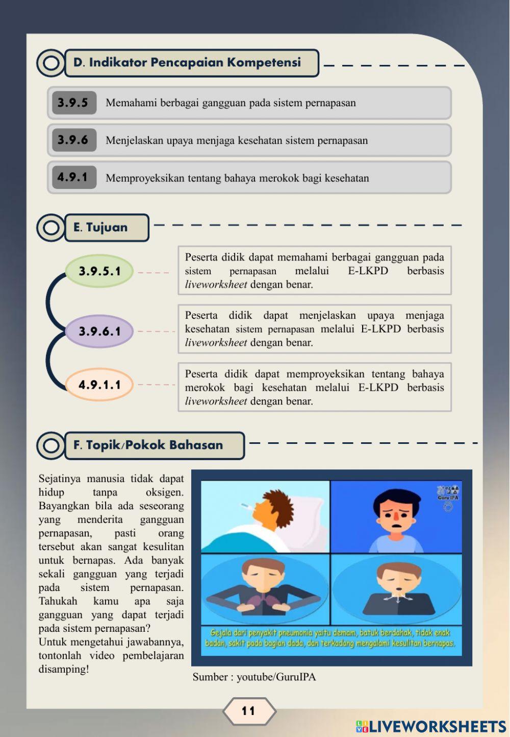 E-LKPD Berbasis Liveworksheet