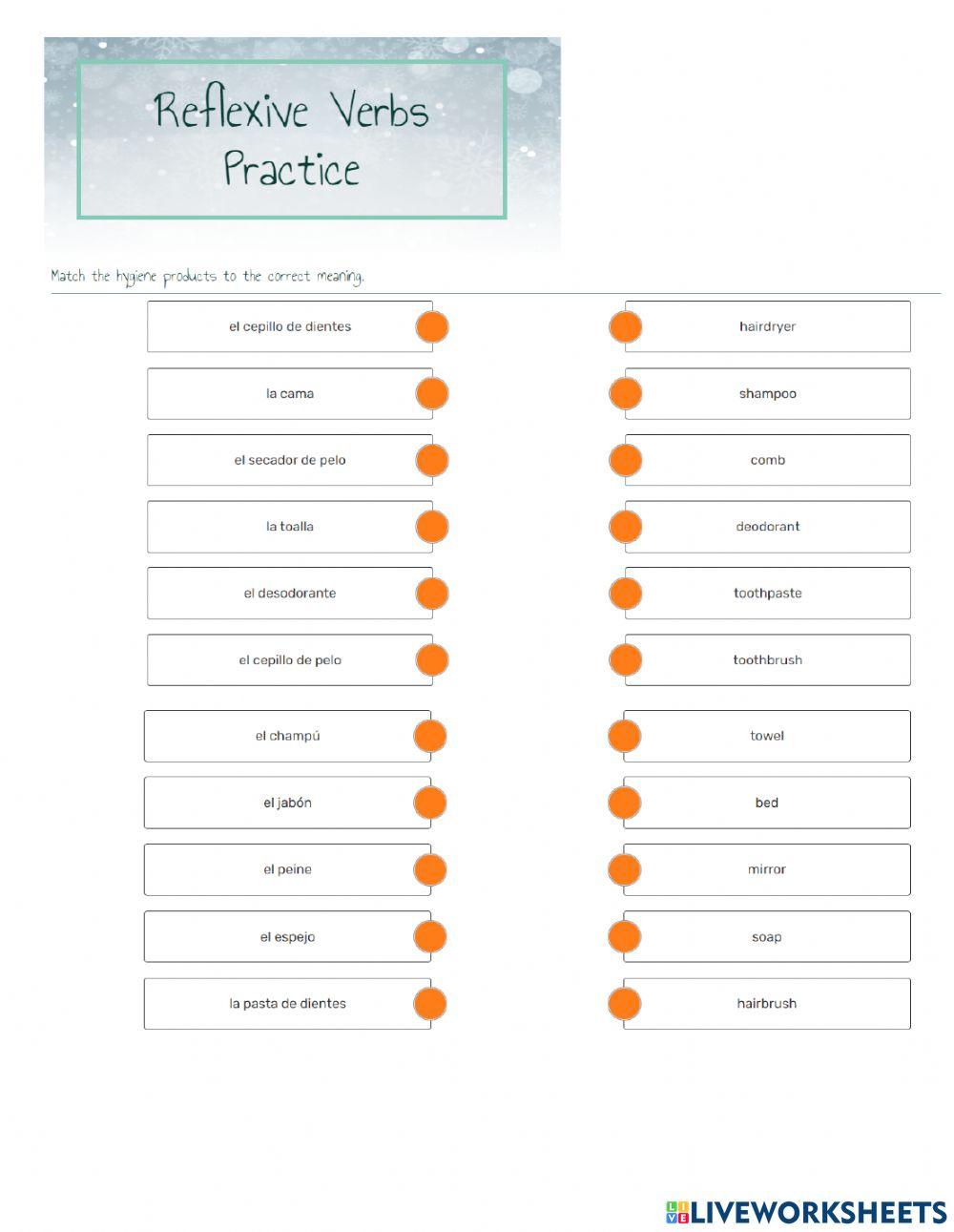 Reflexive Verbs Practice 2828542 | maytetm