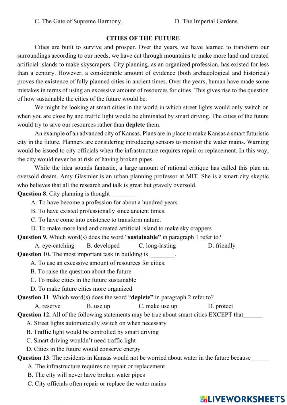 Revision for the 2nd term test – no2 (grade 11)