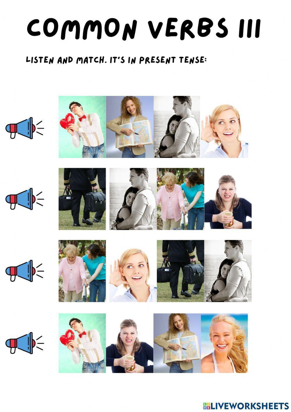 Common verbs III listening