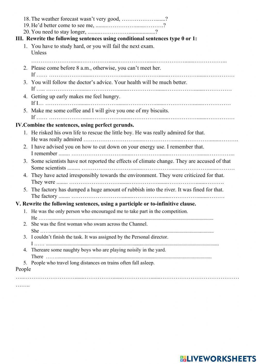 Revision for the 2nd term test – no4 (grade 11)