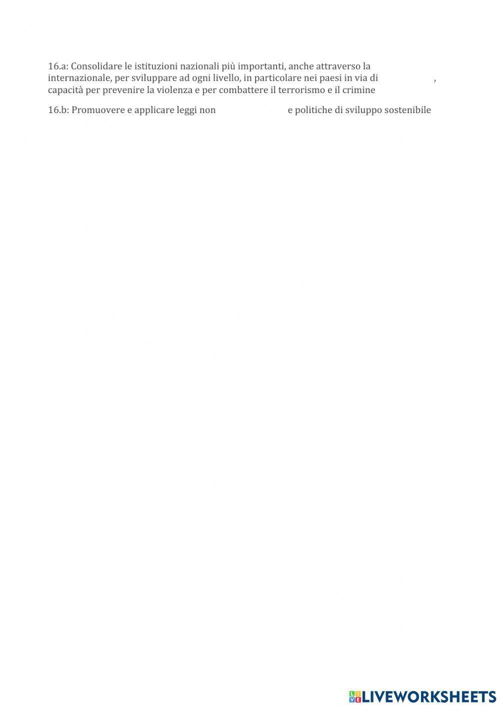 Agenda 2030: punto 16