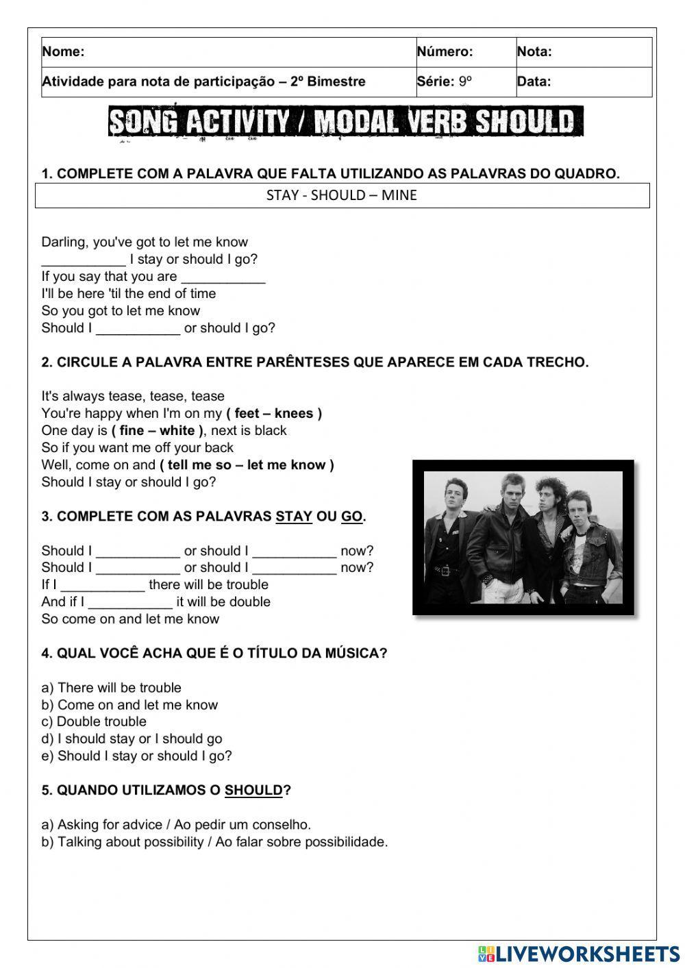 Should I stay or should I go?