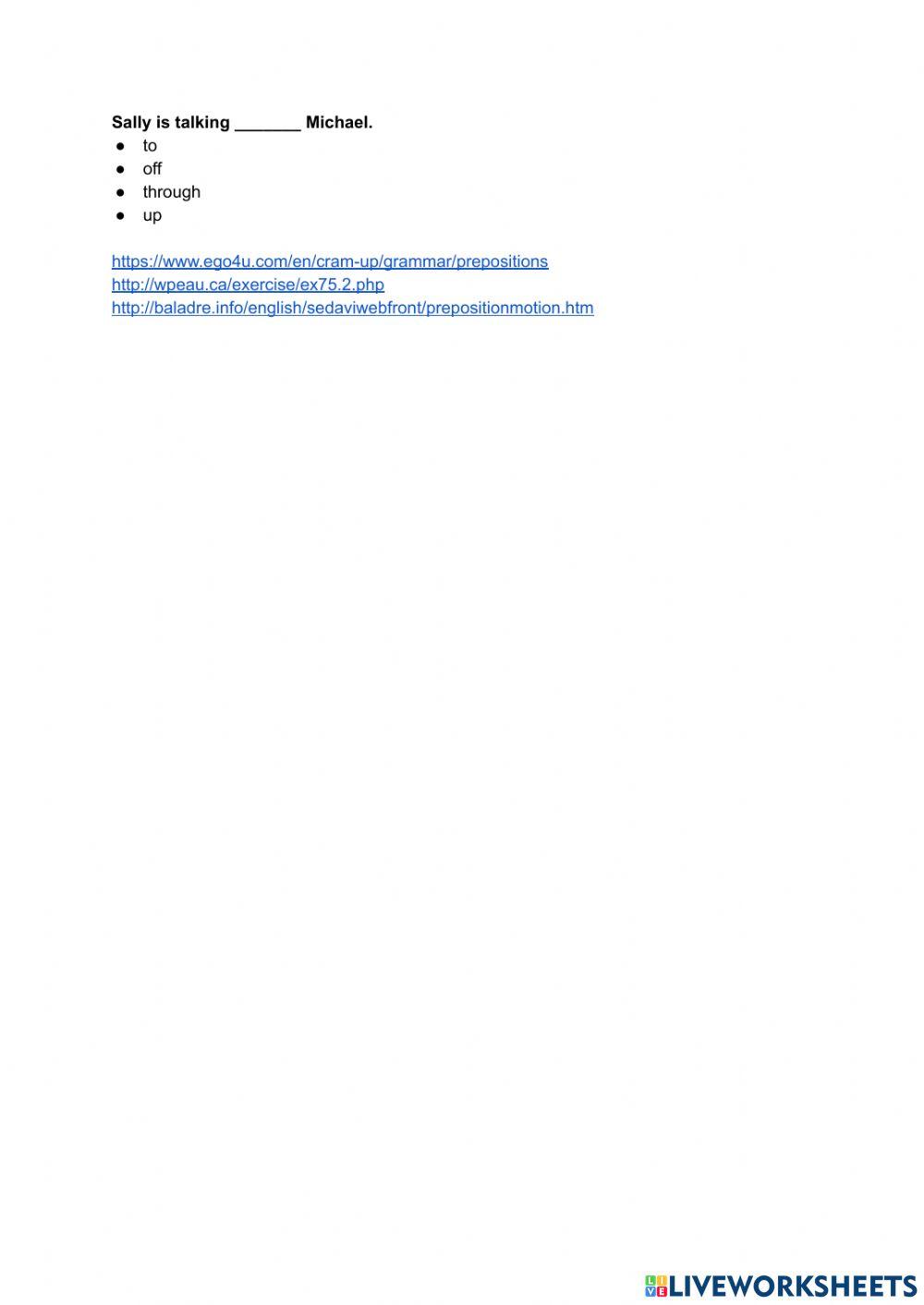 Esercitazione inglese