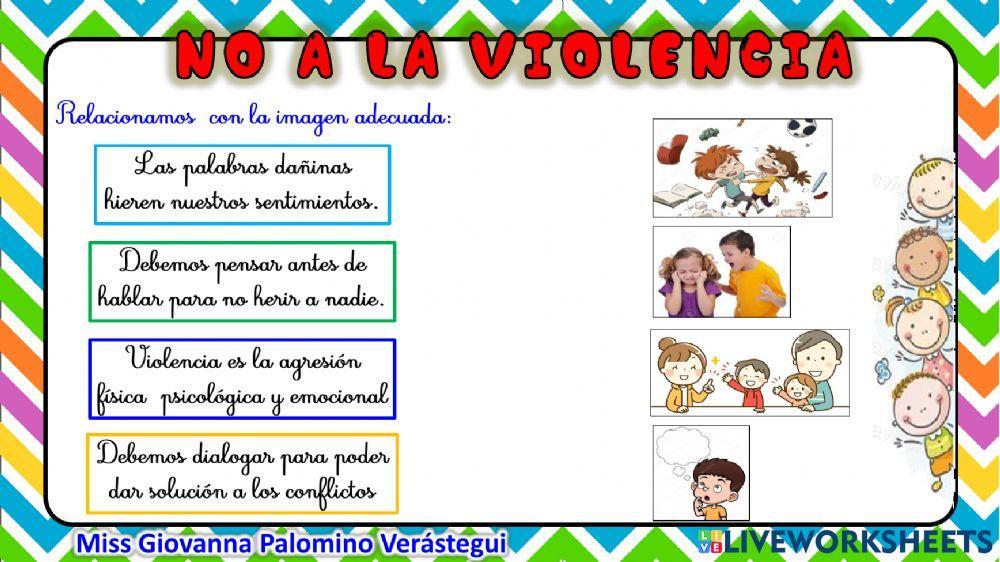 No a la violencia No a la violencia