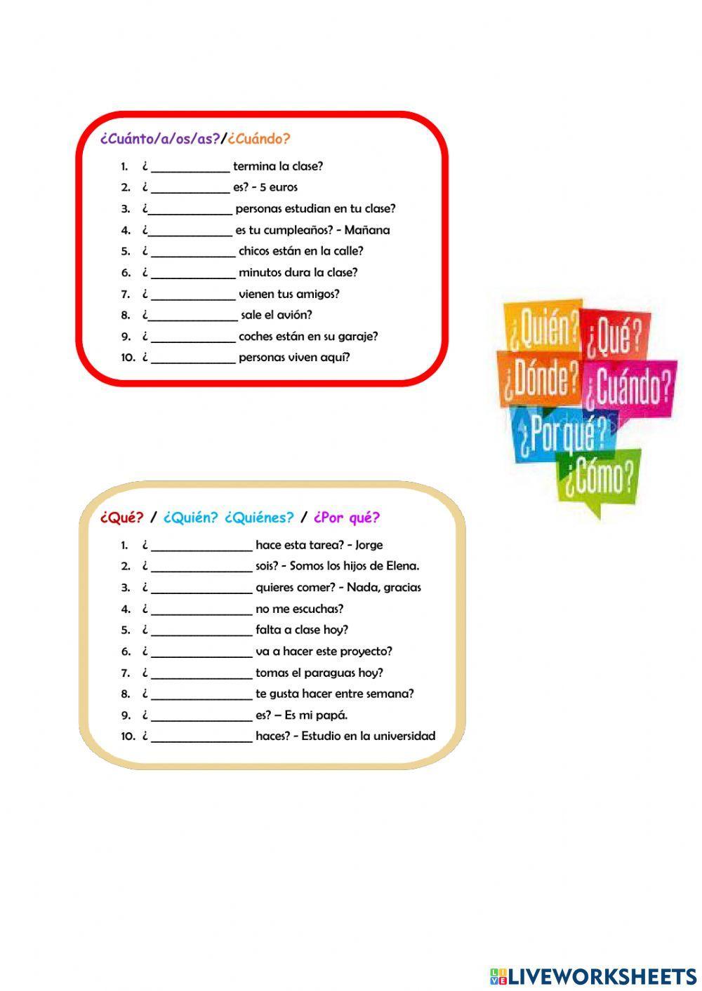 ¿Cómo preguntamos en español?