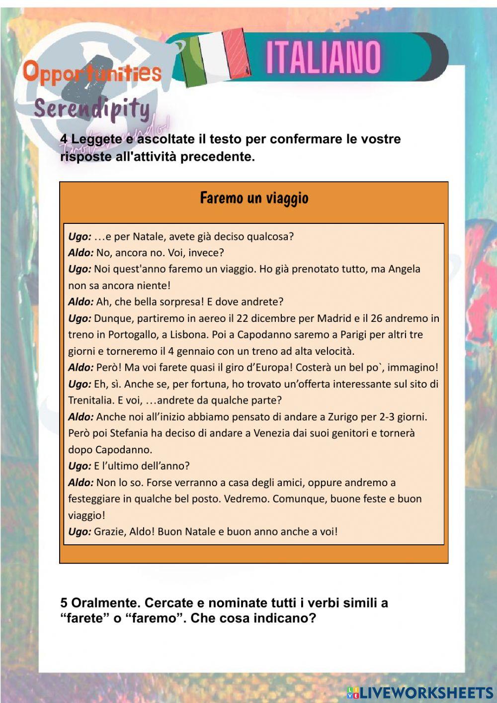 Progetto italiano, clase 1- A2