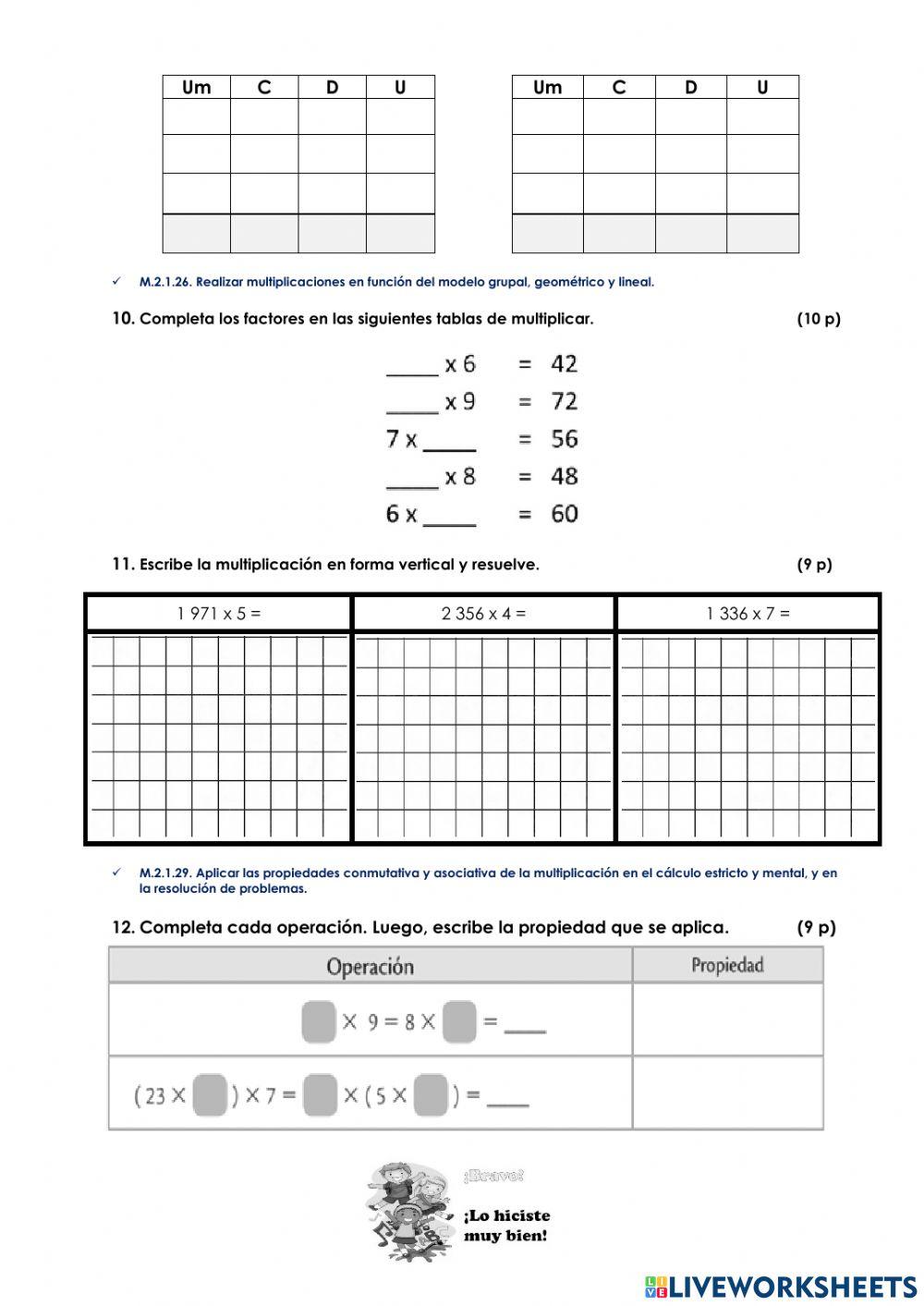 Evaluación Unidad 3