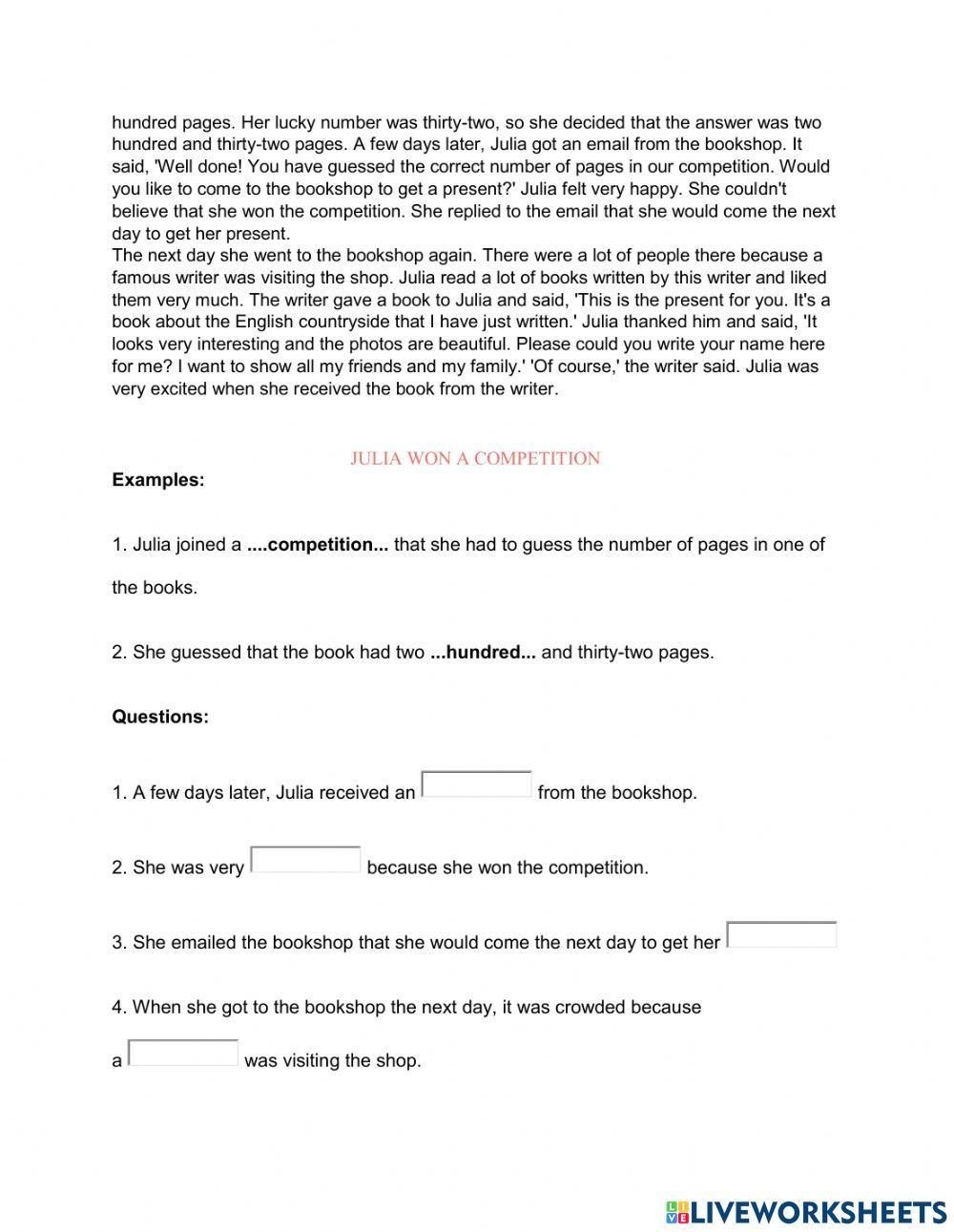 Flyers - Reading - Challenge 5