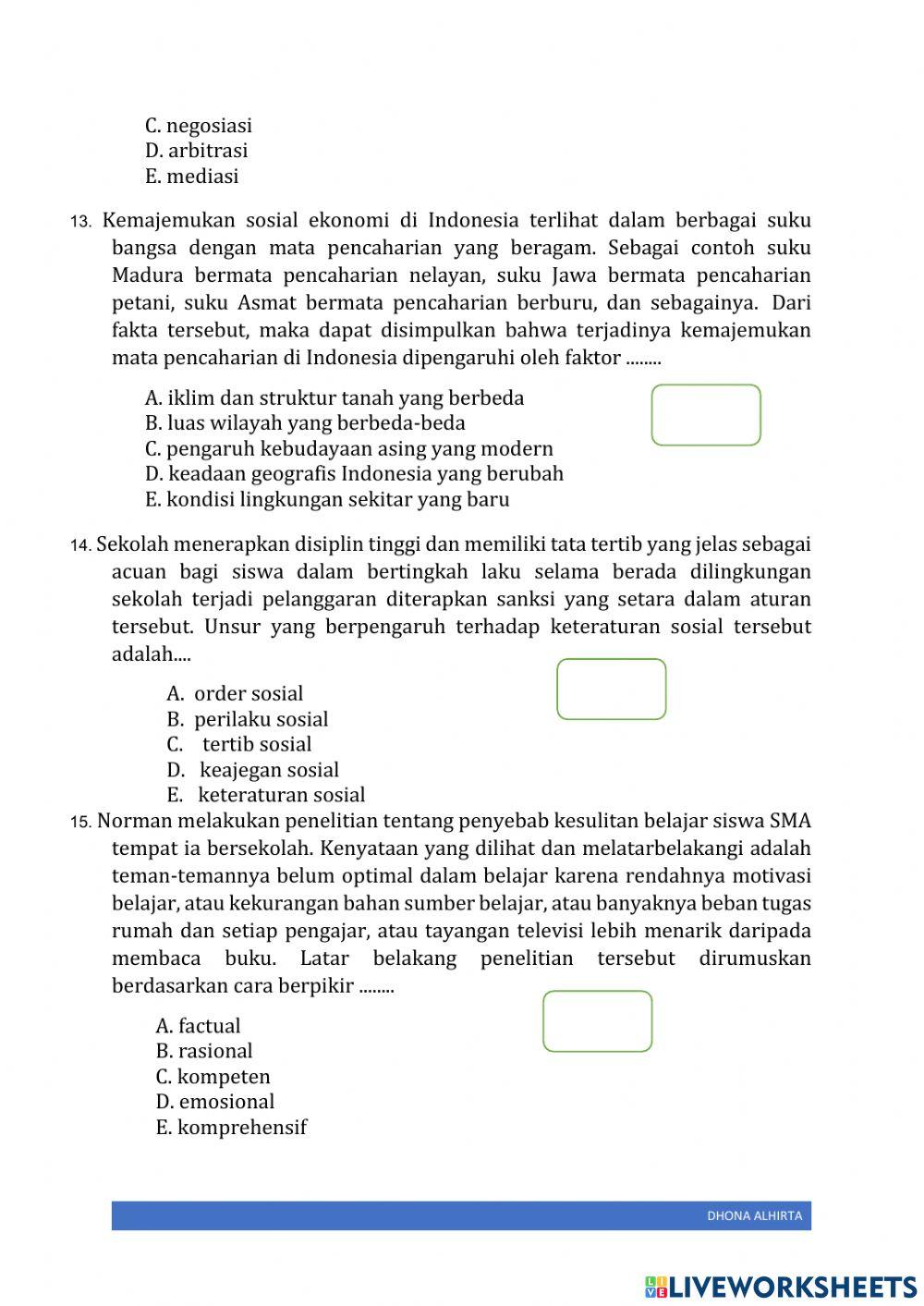 Sosiologi sbmptn