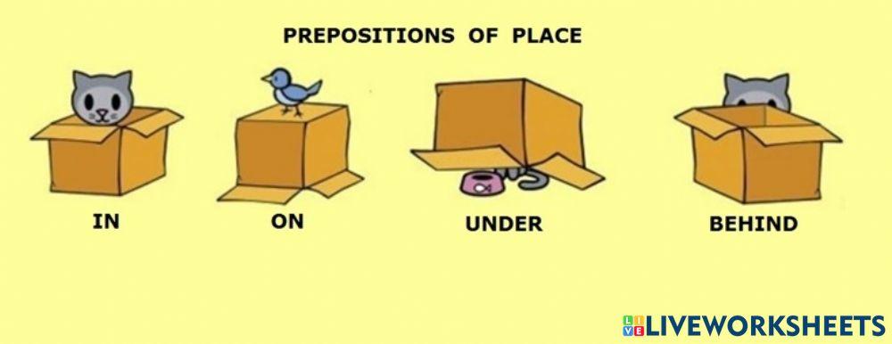 Prepositions of place