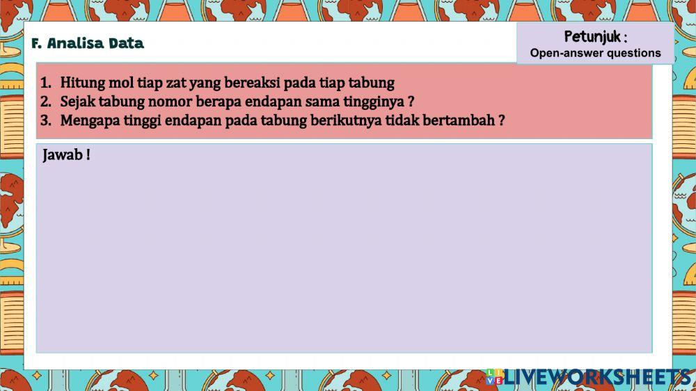 LKPD Percobaan Stoikiometri